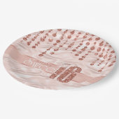 サテンジュエルSweet sixteenバラ金ゴールドID260 ペーパープレート (アングル)