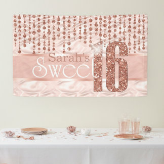 サテンジュエルSweet sixteenバラ金ゴールドID260 横断幕