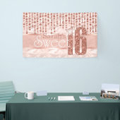 サテンジュエルSweet sixteenバラ金ゴールドID260 横断幕 (トレードショー)