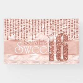 サテンジュエルSweet sixteenバラ金ゴールドID260 横断幕