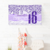 サテンジュエルSweet sixteen紫ID260 横断幕 (インサイチュ)