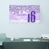 サテンジュエルSweet sixteen紫ID260 横断幕 (トレードショー)