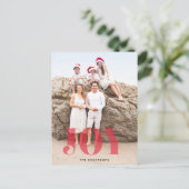 サテンジョイクリスマスの写真はがき ポストカード (スタンド正面)