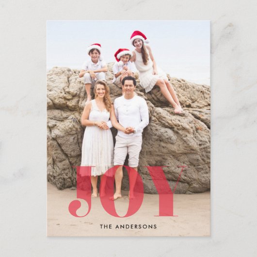 サテンジョイクリスマスの写真はがき ポストカード (正面)