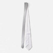 サテンスクウェア – シルバー ネクタイ (裏面)