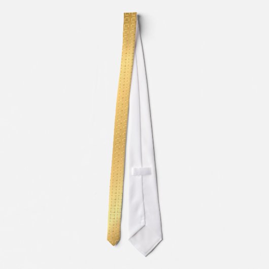 サテンスクウェア – 金ゴールド ネクタイ (裏面)