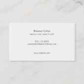 サテンストライプの赤面ピンク美しいサロンとスパ 名刺 (裏面)