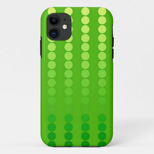 サテンドット – ライムグリーンの色合い Case-Mate iPhoneケース (裏面)