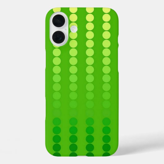 サテンドット – ライムグリーンの色合い Case-Mate iPhoneケース (裏面)