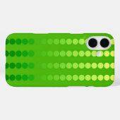 サテンドット – ライムグリーンの色合い Case-Mate iPhoneケース (裏面 (横))