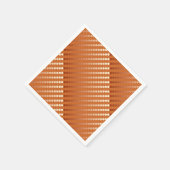 サテンドット - ラストと銅色 スタンダードカクテルナプキン (角)