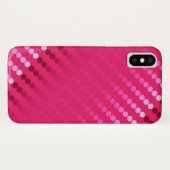 サテンドット – 明るい赤紫色ピンク Case-Mate iPhoneケース (裏面(横))