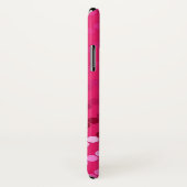 サテンドット – 明るい赤紫色ピンク Case-Mate iPhoneケース (裏面/右)