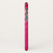 サテンドット – 明るい赤紫色ピンク Case-Mate iPhoneケース (裏面/左)