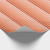 サテンドット – 桃の色合い ラッピングペーパー (角)