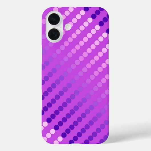 サテンドット – 紫と蘭 Case-Mate iPhoneケース (裏面)