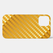 サテンドット – 金ゴールドとマスタード Case-Mate iPhoneケース (裏面 (横))