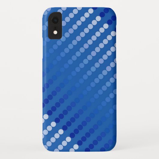 サテンドット – 鋼色の濃淡 Case-Mate iPhoneケース (裏面)