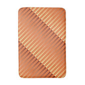 サテンドット – 錆と金ゴールド バスマット (正面縦)