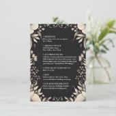 サテンファブリックベルベットレースリネン結婚紙 エンクロージャーカード (スタンド正面)