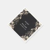 サテンファブリックベルベットレースリネン結婚紙 スタンダードカクテルナプキン (角)