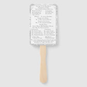 サテンフェイクカトリック結婚式 プログラム ハンドファン (裏面)