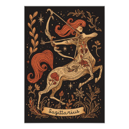 サテンフォト紙射手座シナ〔占星術の〕十二宮図 フォトプリント           