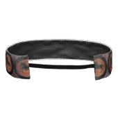 サテンヘッドバンド – 馬フェイク革ヘッドバンド アスレチックヘッドバンド (裏面)