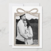 サテンボウタイイングザノットポーブライダルシャワー 招待状 (裏面)