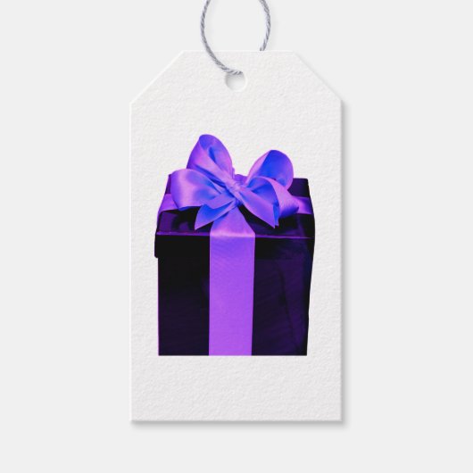 サテンボウ付きギフトボックス ギフトタグ (正面)