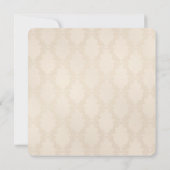 サテン弓及びバラの誓い更新 招待状 (裏面)