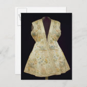 サテン狩りコート刺繍シルク入り ポストカード (正面/裏面)