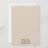 サテン生地 ベルベットレース リネン紙 ウェディング 招待状 (裏面)