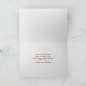 サテン結婚に関する記念ワインとバラ カード (内部)