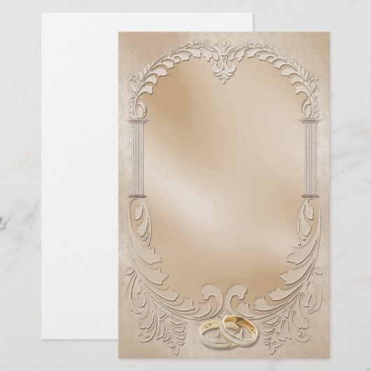 サテン結婚ズ 便箋 (正面/裏面)