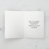 サテン結婚ピロー上のリングや輪 カード (内部)