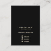 サテン絵を描金ゴールドイヤリング表示ジュエリーホルダー 名刺 (裏面)