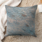 サテン色で染められた灰色と褐色の革 クッション (ブランケット)