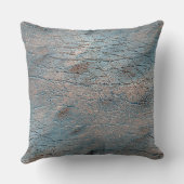 サテン色で染められた灰色と褐色の革 クッション (裏面)