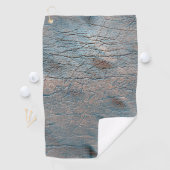 サテン色で染められた灰色と褐色の革 ゴルフタオル (インサイチュ)