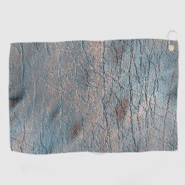 サテン色で染められた灰色と褐色の革 ゴルフタオル