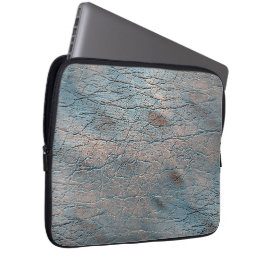 サテン色で染められた灰色と褐色の革 ラップトップスリーブ