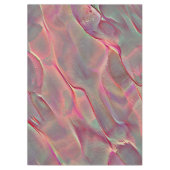 サテン調、桃または生きたサンゴの仮想岩 テーブルクロス (正面)