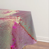 サテン調、桃または生きたサンゴの仮想岩 テーブルクロス (インサイチュ)