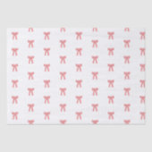 サテン赤と白ボーズレッドキャンディーケーンストライプ弓 薄葉紙 (正面)