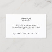 サテン金ゴールド裁縫ニードルスレッドシームレスブシ 名刺 (裏面)