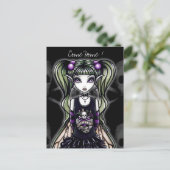サディの"ホーム来!「ゴシック様式の妖精のはがき ポストカード (スタンド正面)