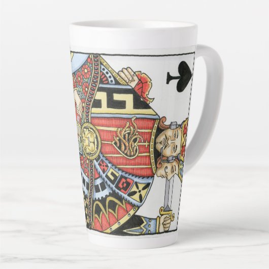 サディスティックなギャンブラー カフェラテマグ (右アングル)