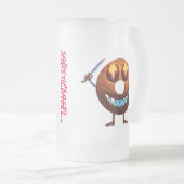 サディスティックなベーゲルマグ フロストグラスビールジョッキ (正面右)