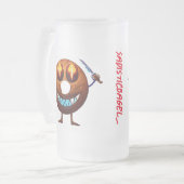 サディスティックなベーゲルマグ フロストグラスビールジョッキ (正面左)